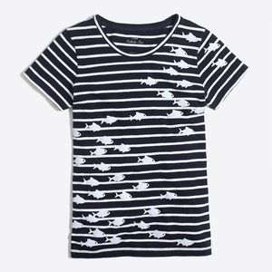 **SOLD**Crew Factory Fishy Collector T Shirt